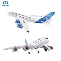 2021 Amazon Hot Selling Toys 2.4g Remote Control Aircraft A380 3ch Glider Airplane Simulation Rc Plane With Light For Kids