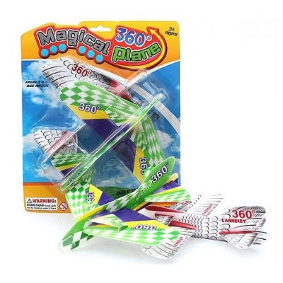 Hot Sale Hand Throwing Flying Air Plane Model Children Outdoor Sport Game Toys 360 Degrees Rotating Manual Throw Foam Plane Toys