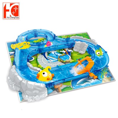 56 pcs ocean park series track toy fishing game for kids