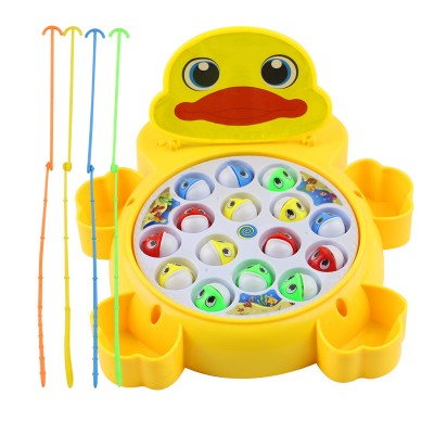 lovely duck magnet fishing plate intelligent board game children education gift fine motor skill toddler magnetic toys fishing