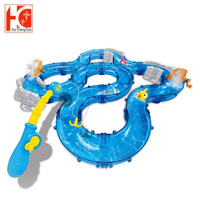 hot summer playing game ocean track park toy fishing set toys for kids