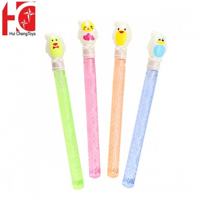 100ml soap liquid bubble wand outdoor play transparent bubble tube toys cute animal design soap bubble stick