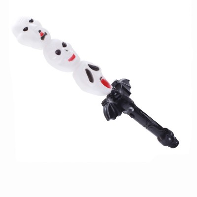 Factory price halloween supplies glowing stick event party favor prop sword light up wand toy with ghost sound