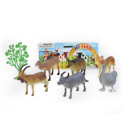 realistic animal figures model collection learning cognitive toys plastic mini farm animal set toys for kids