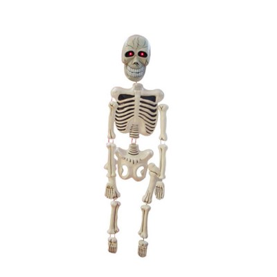 halloween party decorations props indoor wall hanging decor halloween skeleton with lighting eyes