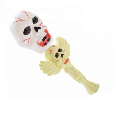 halloween party decoration flash ghost head toy light stick for kids