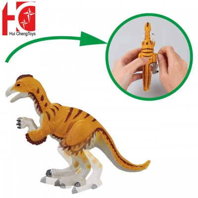 12pcs mixed upper chain clockwork dinosaurs jumping tumbling swimming walking animals toys vintage wind up toys for promotion