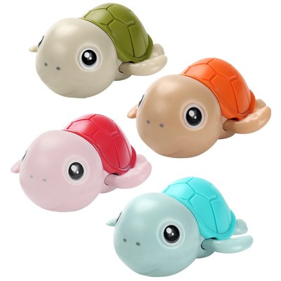 Baby bathtime wind up bath toys bathtub swimming tortoise classic floating animal shower toy cartoon clockwork turtle bath toy